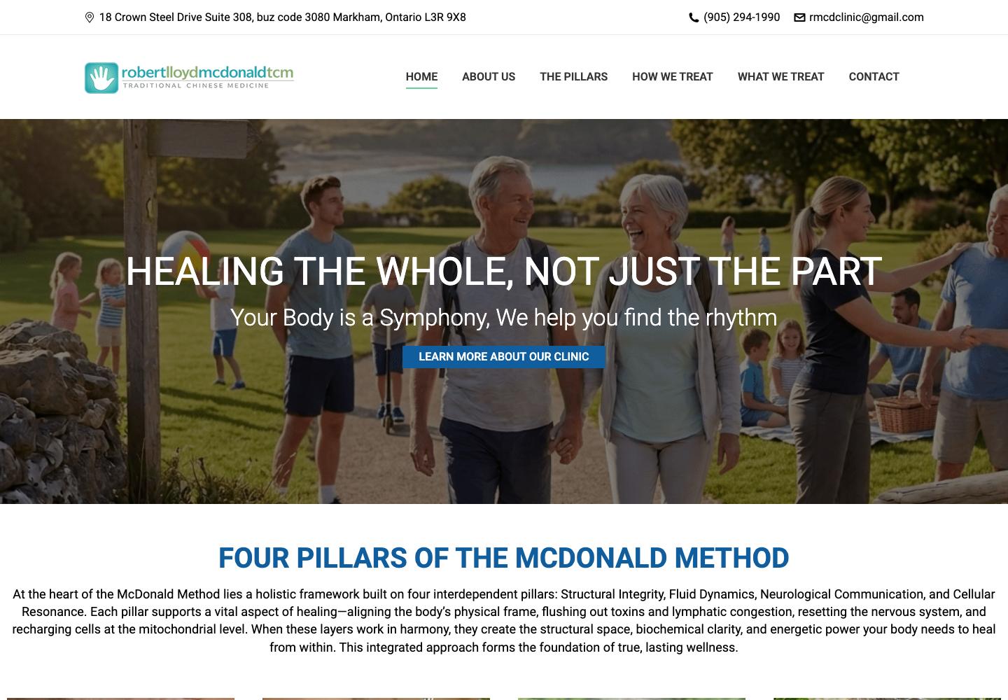 Robert McDonald Clinic website